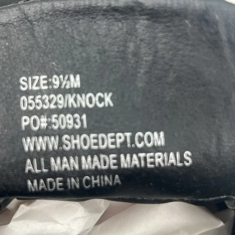 Robert David Knock Horsebit Loafers Men’s 9.5 M Black Slip On Dress Shoes